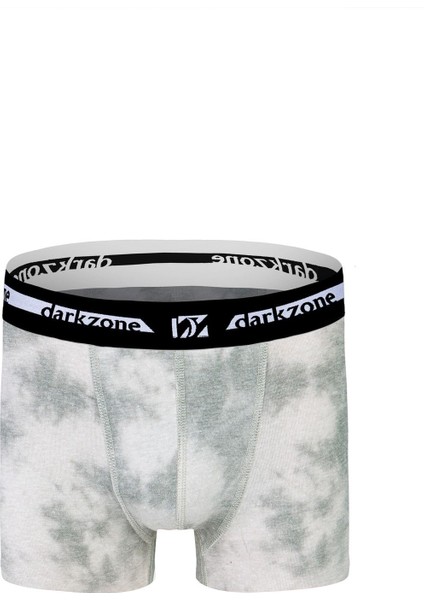 Krem Desenli Erkek Boxer 2673