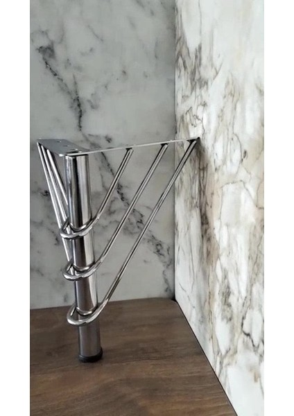 15 cm Venüs Model Krom Metal Mobilya, Dolap, Koltuk, Tv Ünitesi Ayakları (4 Adet) fiyatları