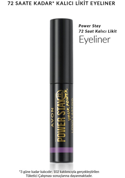 Power Stay 72 Saat Kalıcı Likit Eyeliner