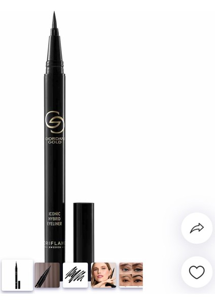 Gold İconic Hybrid Eyeliner - Siyah