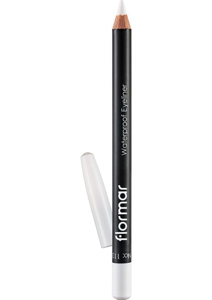 Suya Dayanıklı Mat Göz Kalemi (Beyaz) - Waterproof Eyeliner - 113 Pure White - 8690604109135