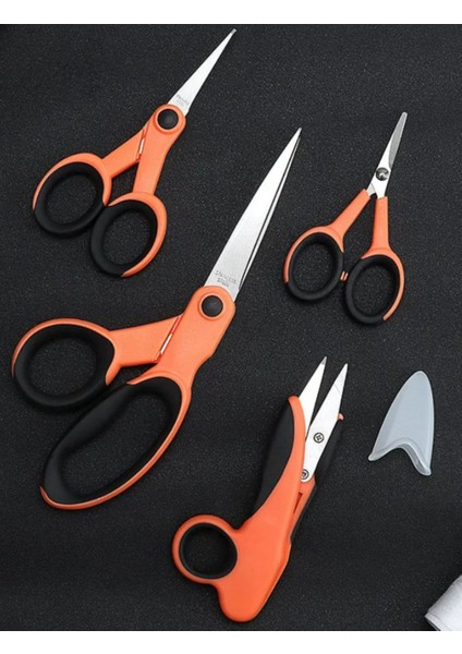 4 Lü Profesyonel Terzi Makası Seti Kumaş Makası Kenar Makası İplik Makası Hobi Makas Seti modelleri