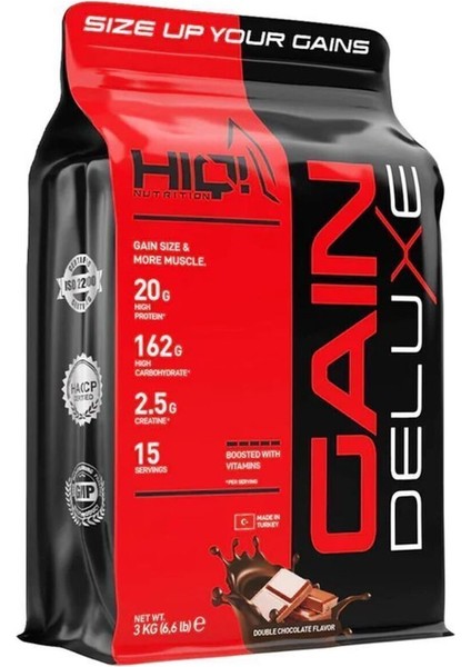 Gain Deluxe 3 kg Çikolata Aromalı Whey Protein Kreatin ve Multivitamin Takviyeli Sporcu Gıdası fiyatları