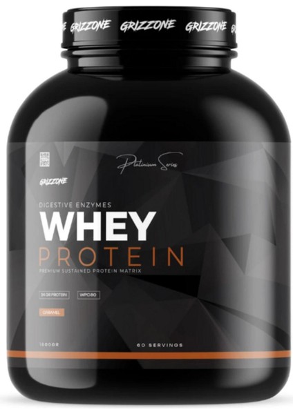 Grizzy Pro Whey Protein 1800 gr 60 Servis ( Caramel )