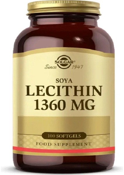 Lecithin 1360 Mg 100 Yumuşak Kapsül