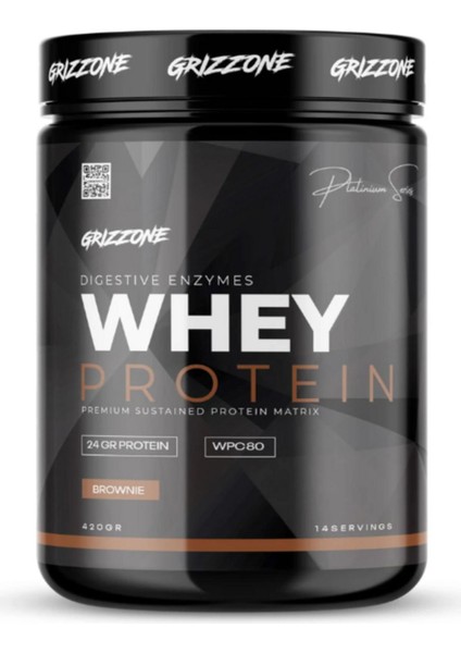 Grızzy Whey Proteın Pro 420 gr 14 Servıs ( Brownı )