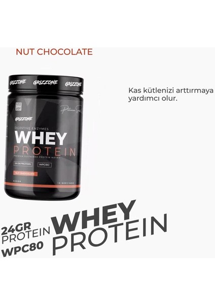 Grızzy Whey Proteın Pro 420 gr 14 Servıs ( Brownı )