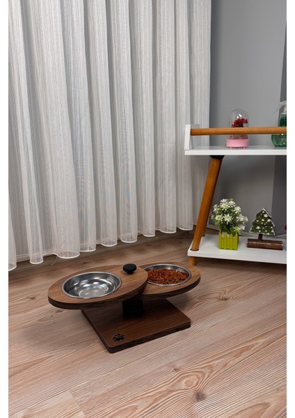 Yükseltilmiş Ergonomik Ayarlanabilir Kedi Orta Boyut Irk Köpek ve Yavru Köpek Için Mama Standı