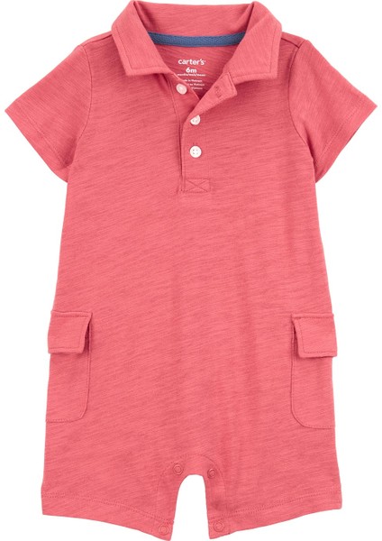 Erkek Bebek Kısa Tulum