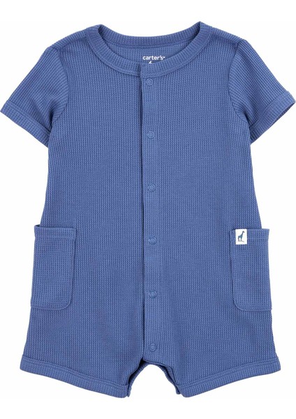 Erkek Bebek Kısa Tulum