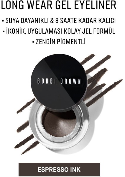 Long-Wear Gel Eyeliner - Uzun Süre Kalıcı & Suya Dayanıklı Jel Eyeliner 3g - Espresso Ink fiyatları