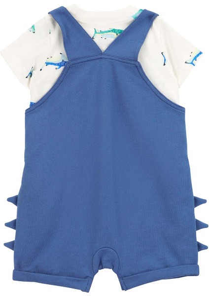 Erkek Bebek Salopet Set 2'li Paket