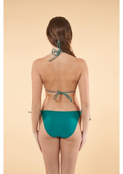Concept Parçalı Üçgen Bikini - Yeşil