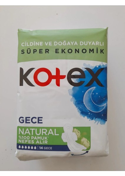 Hijyenik Ped Natural Gece 14'lü