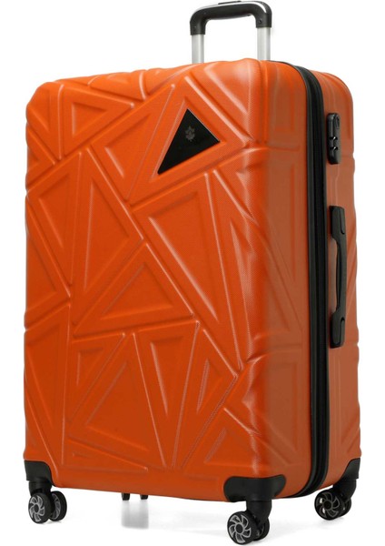 Trıangle -B Abs 5fx Kiremit Unisex Büyük Boy Valiz