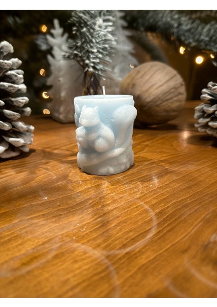 De.Lut Tasarım Parafin Kokulu Dekoratif Mum No.3 Sincap modelleri