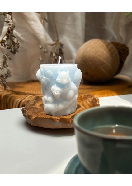De.Lut Tasarım Parafin Kokulu Dekoratif Mum No.3 Sincap indirimleri