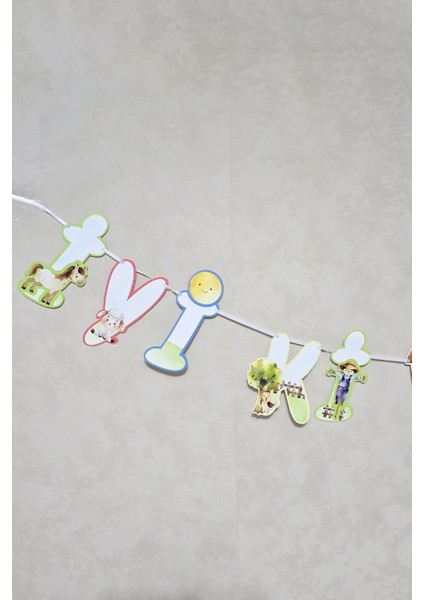 Çiftlik Konsept Bannerlı Doğum Günü Balon Zinciri Seti indirimleri