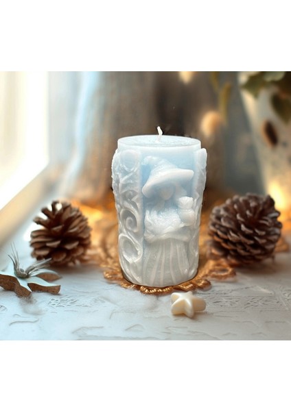 De.Lut Tasarım Parafin Dekoratif Mum No.1 Baykuşlu Kız fırsatları