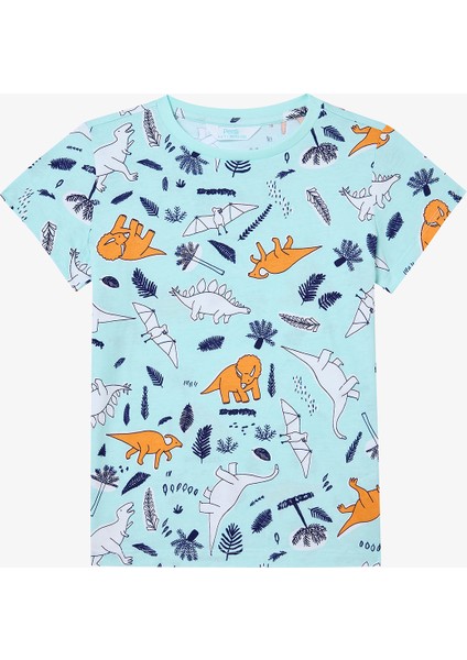 Pamuklu Erkek Çocuk Sleepysaurus 2li Çok Renkli Pijama Takımı