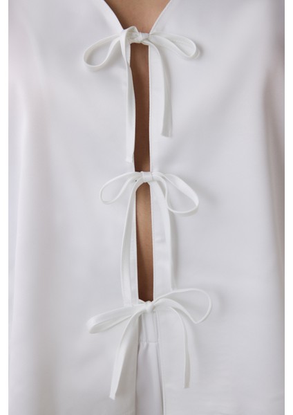 Bridal Saten Gömlek Pantolon Kırık Beyaz Pijama Takımı fiyatları