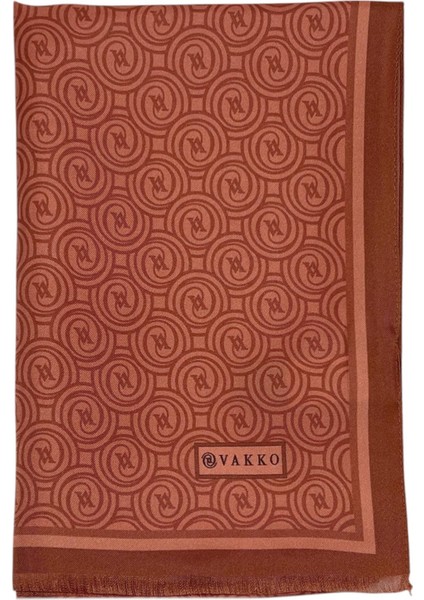 Twill Ipek Şal - Yeni Monogram - Somon