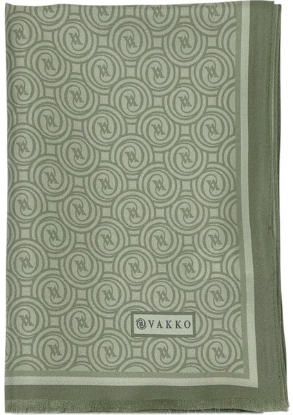 Twill Ipek Şal - Yeni Monogram - Yağ Yeşili