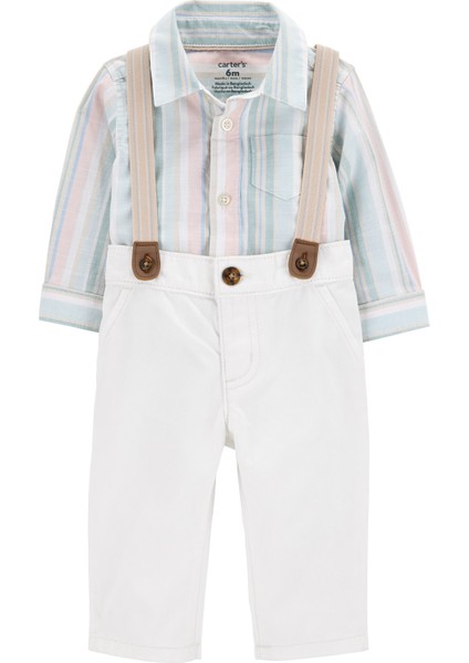Erkek Bebek Body Pantolon Set 3'lü Paket