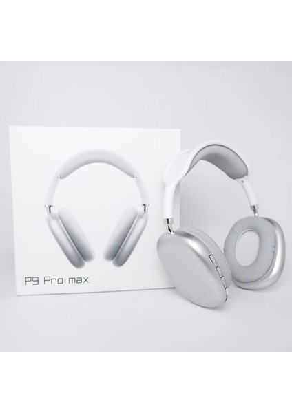 P9 Pro Max Kablosuz 5.0 Mikrofonlu Bluetooth Kulaklık Beyaz 2024 Vers Kafa Üstü Yastıklı fiyatları