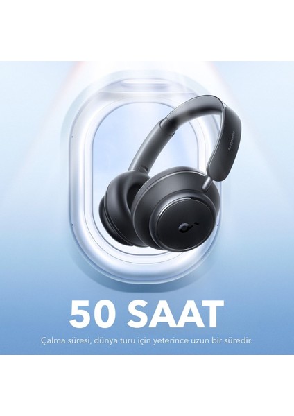Soundcore Space Q45 Bluetooth Kablosuz Kulaklık - Siyah - A3040 modelleri