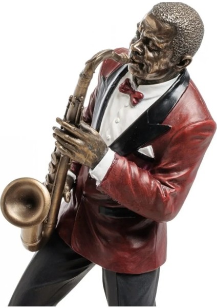 Hediyelik Veronese Poliserin Biblo Wise Saksafon Çalgıcı Cazcı 11 x 12.5 x 29 x cm Özel Zarif 1 Adet indirimleri