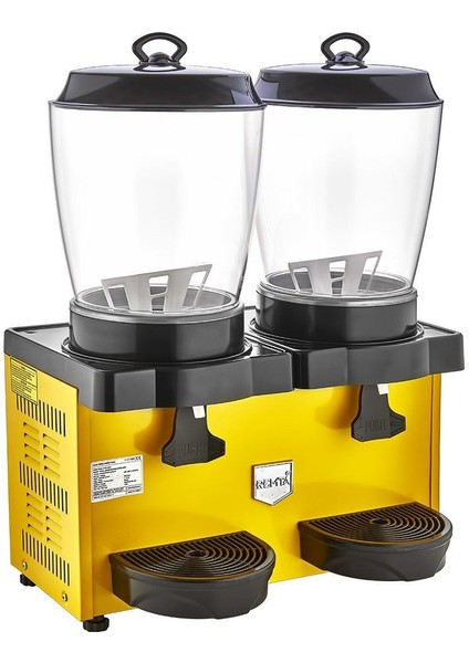 Royal Mini Çiftli Şerbet ve Ayran Soğutucu 11+11 Lt