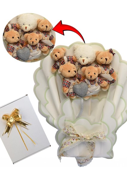 Premium Giysili Yumoş Peluş Ayıcık Buketi, Sevgiliye, Doğum Gününe Hediye fiyatları