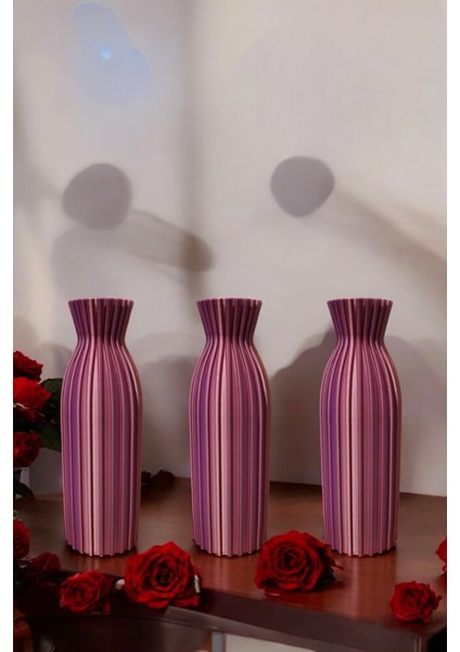 3'lü Modern Elegant Vazo / Eşsiz Tasarım / Dekorasyon