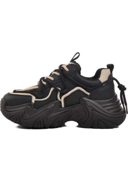 I-11131 G Siyah Kadın Sneaker