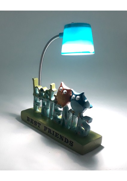 Dekoratif Işıklı Baykuş En Yakın Arkadaşlar Best Friends Biblo modelleri