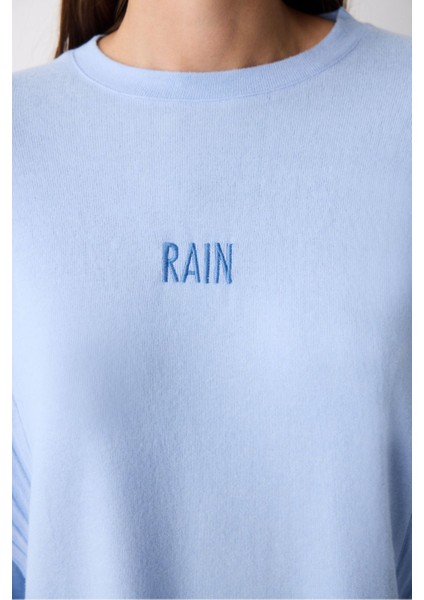Rain Mavi Pantolon Pijama Takımı