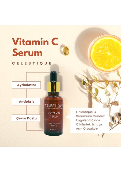 C Vitamini Süper Aydınlatıcı Serum 30ml (Niasinamid + Salisilik Asit)