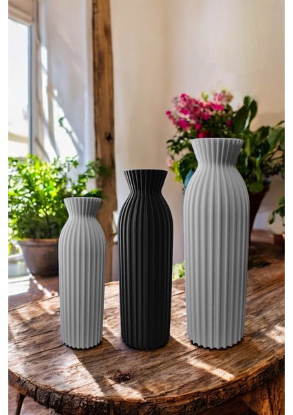 3'lü Modern Elegant Vazo / Eşsiz Tasarım / Dekorasyon modelleri