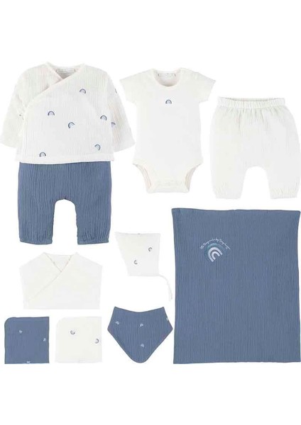 Idil Baby Erkek Bebek Hastane Çıkışı 10 Lu Set