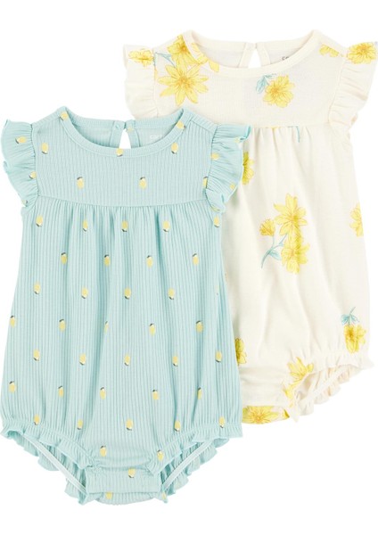 Layette Kız Bebek Tulum Set 2'li Paket