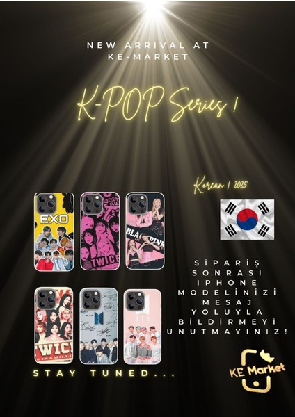 K-Pop Series Bts iPhone Tüm Modellere Uyumlu Kılıf iPhone 6,7,8,x,11,12,13,14,15,16 Plus modelleri