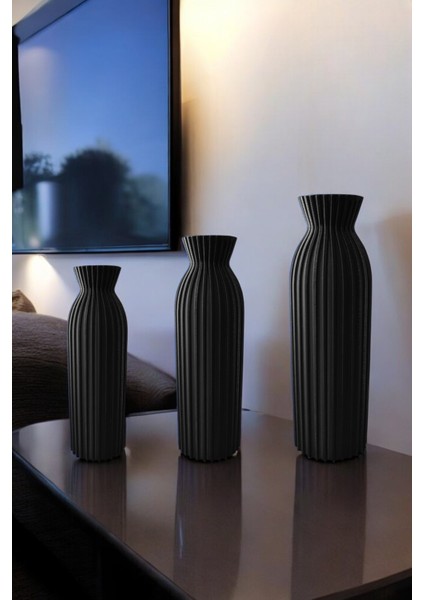 3'lü Modern Elegant Vazo / Eşsiz Tasarım / Dekorasyon