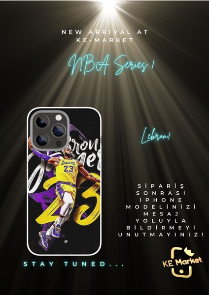 Nba Series Lebron iPhone Tüm Modellere Uyumlu Kılıf iPhone 6,7,8,x,11,12,13,14,15,16 Plus