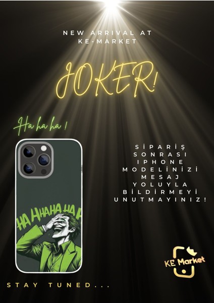 Joker Series iPhone Tüm Modellere Uyumlu Kılıf iPhone 6,7,8,x,11,12,13,14,15,16 Plus