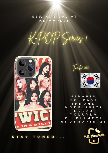 Kpop Series Twich iPhone Tüm Modellere Uyumlu Kılıf iPhone 6,7,8,x,11,12,13,14,15,16 Plus