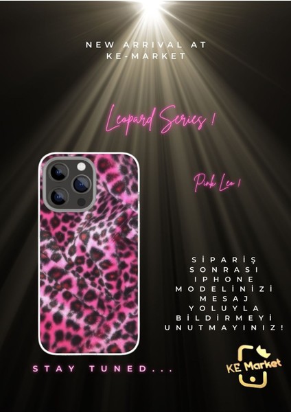 Leopard Series iPhone Tüm Modellere Uyumlu Kılıf iPhone 6,7,8,x,11,12,13,14,15,16 Plus