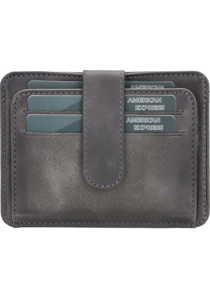 Çok Bölmeli Slim Deri Kartlık BLW019 TN18EF Gri fiyatları