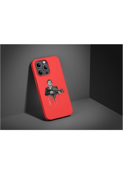 Tony Montana Scarface iPhone Tüm Modellere Uyumlu Kılıf iPhone 6,7,8,x,11,12,13,14,15,16 Plus