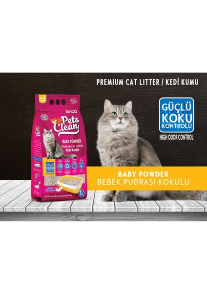 Bado 5lt Kedi Kumu Pudra Kokulu x 2 Adet fiyatları